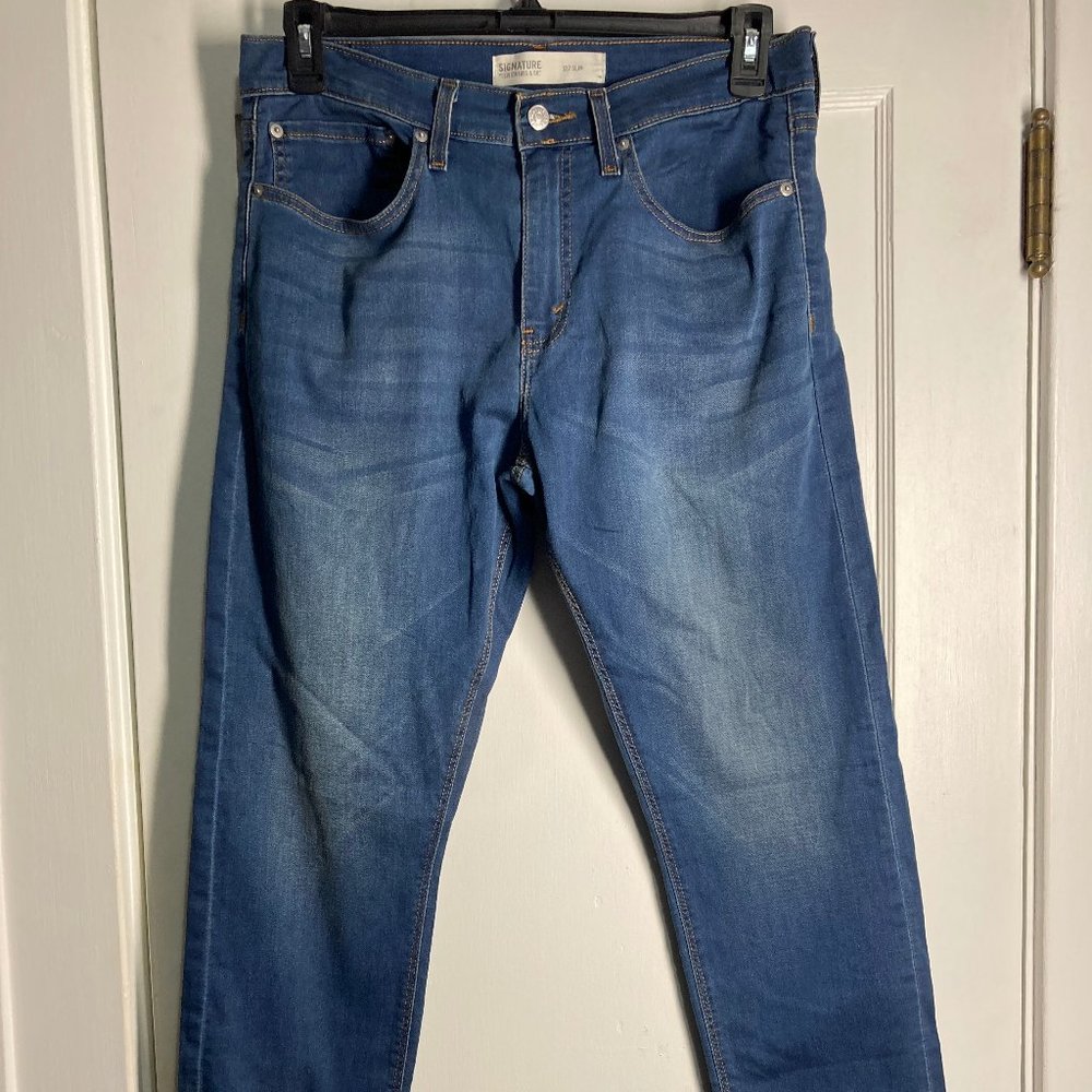 Levi’s Strauss Signature S37 Slim Men’s Jeans 34 X 32 Blue